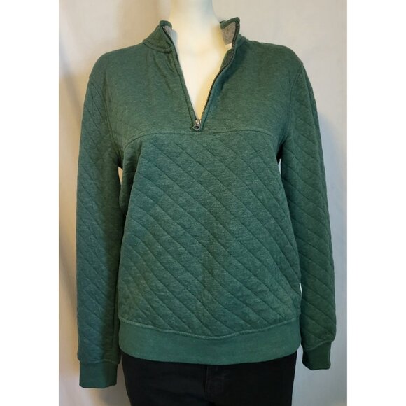 American Eagle Men's Athletic Fit Quarter Zip Pullover Sweater Size XS Green - Picture 1 of 6